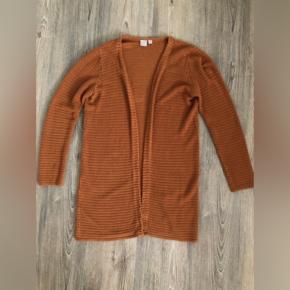 Burnt Orange/Rust Colour Cardigan - Picture 2 of 3